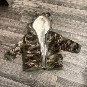 Camouflage bear coat